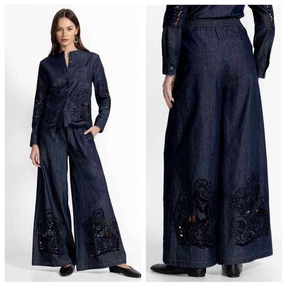 Jade Pants - NEW WITH TAGS Johnny Was Jade Frankie Easy Pant Size Women’s Medium Boho Floral